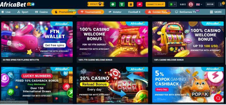 AfricaBet bonuses