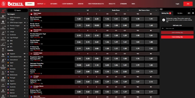 Bezbets Zimbabwe Sportsbook