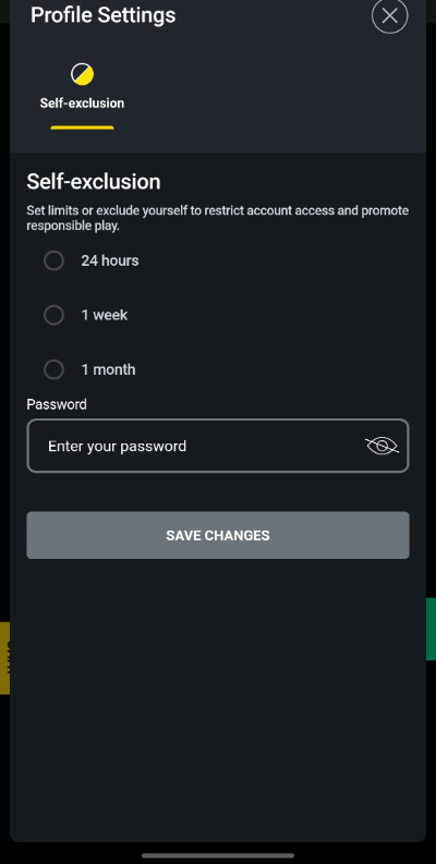 Spin City app account management