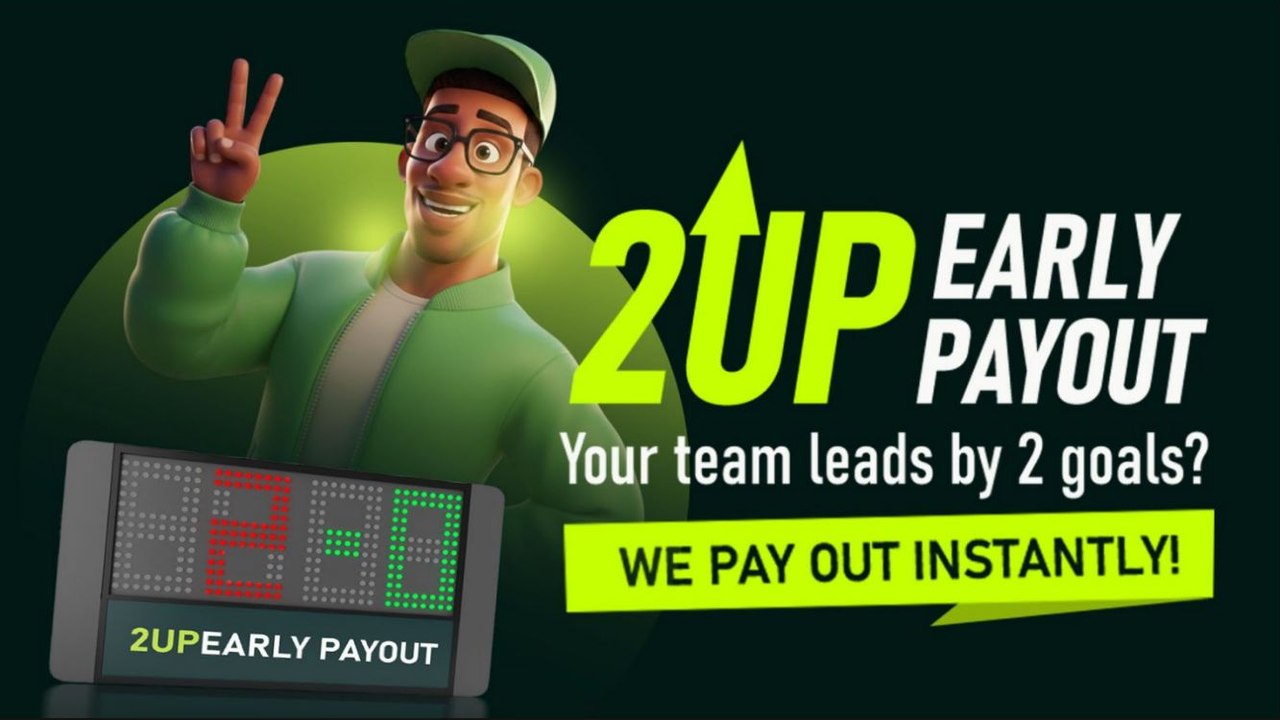 LuckyBets 2UP Early Payout on selected pre-match football markets