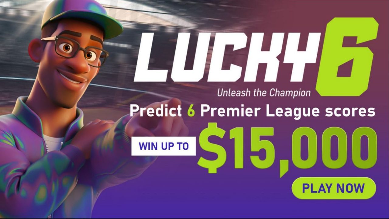 Lucky6 free football score predictor with a shared jackpot
