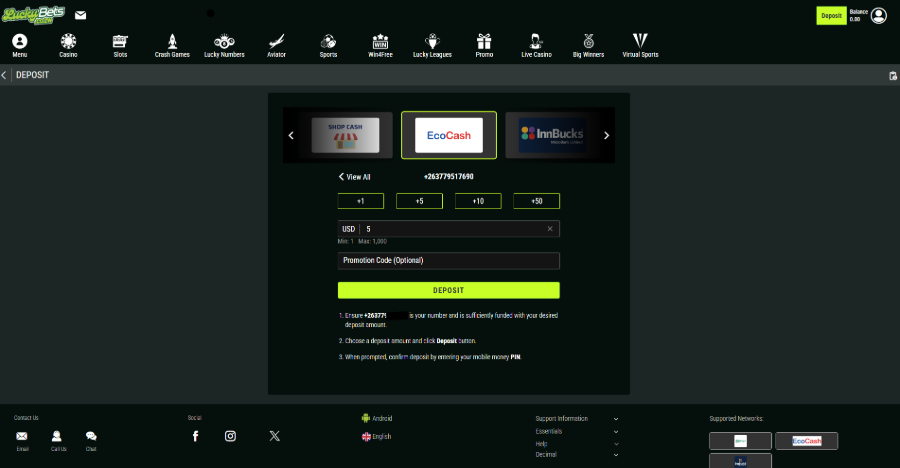 LuckyBets - Ecocash Betting Sites