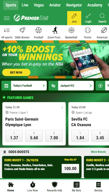 PremierBet app